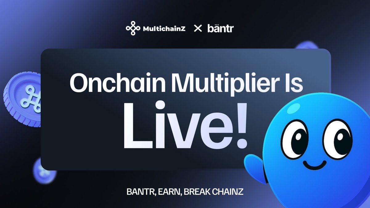 MultichainZ_'s tweet image. Onchain Multipliers are officially LIVE!

Personal &amp;amp; Community Multipliers are now active on MultichainZ @Bantr_fun leaderboard and yes, the grind just got way more rewarding.

Here’s how to climb faster:

👉 Boost your Personal Multiplier by interacting with any MultichainZ…