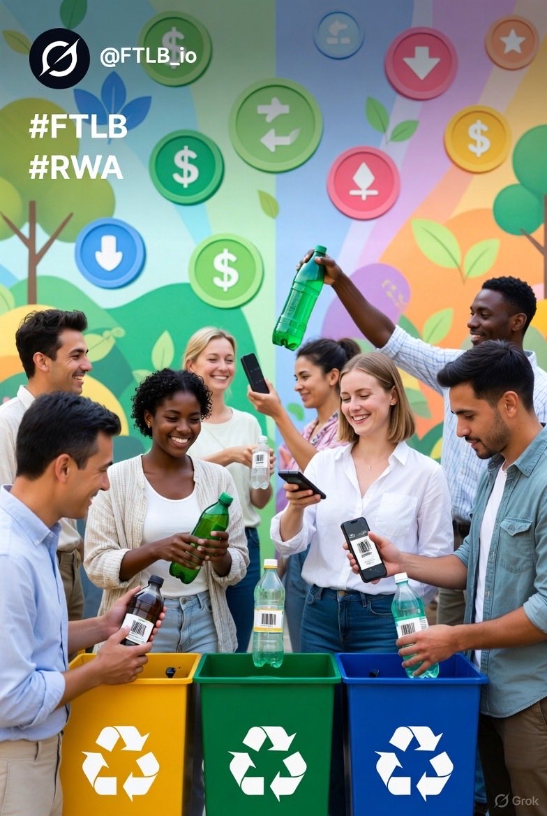 NathanEteo's tweet image. Imagine getting RICH every time you toss a plastic bottle in the bin.

@FTLB_io turned that fantasy into reality:
Scan → Recycle → Instant on-chain rewards.

100% backed by bulletproof carbon credits &amp;amp; real-world impact.

Go with one bottle at a time.

#EcoRevolution #FTLB #RWA