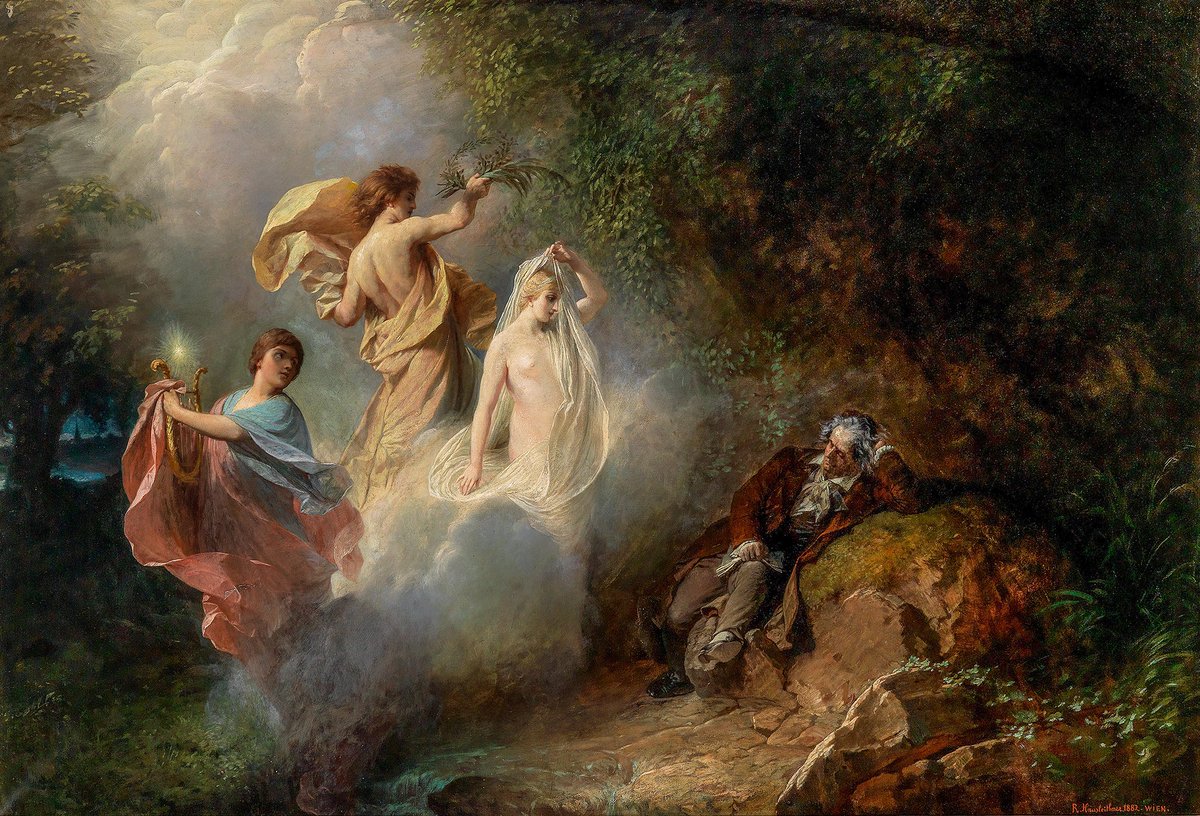 Beethoven's Vision, (1882) — by Rudolf Hausleithner.