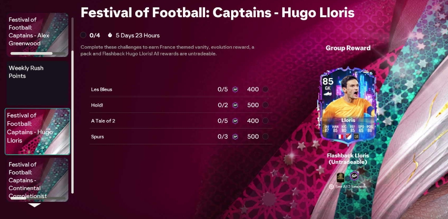 TheLexMartyn's tweet photo. 6pm content :
🔹Hershfelt🇺🇸Showdown SBC
🔹Portilho🇧🇷Showdown SBC
🔹Parrott🇮🇪MOTM SBC
🔹New Evolution🧪
🔹Flashback🇫🇷Lloris OBJ
🔹85+ Mix Campaign SBC Upgrade
🔹New TOTW
#EAFC26 #UT #FC26 #Evolutions #SBC #6pmcontent https://t.co/UOOVtal2RZ