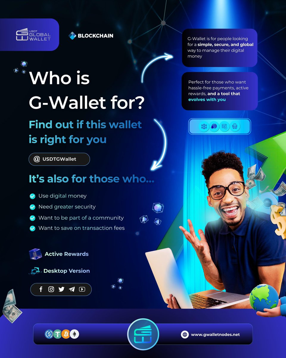 Who is G-Wallet for? 

For everyone who uses digital money and is looking for more security, wants community, and aims to save on fees. G-Wallet is a simple, global tool designed for anyone ready to take their first step into the digital world.

🌐 Desktop version: