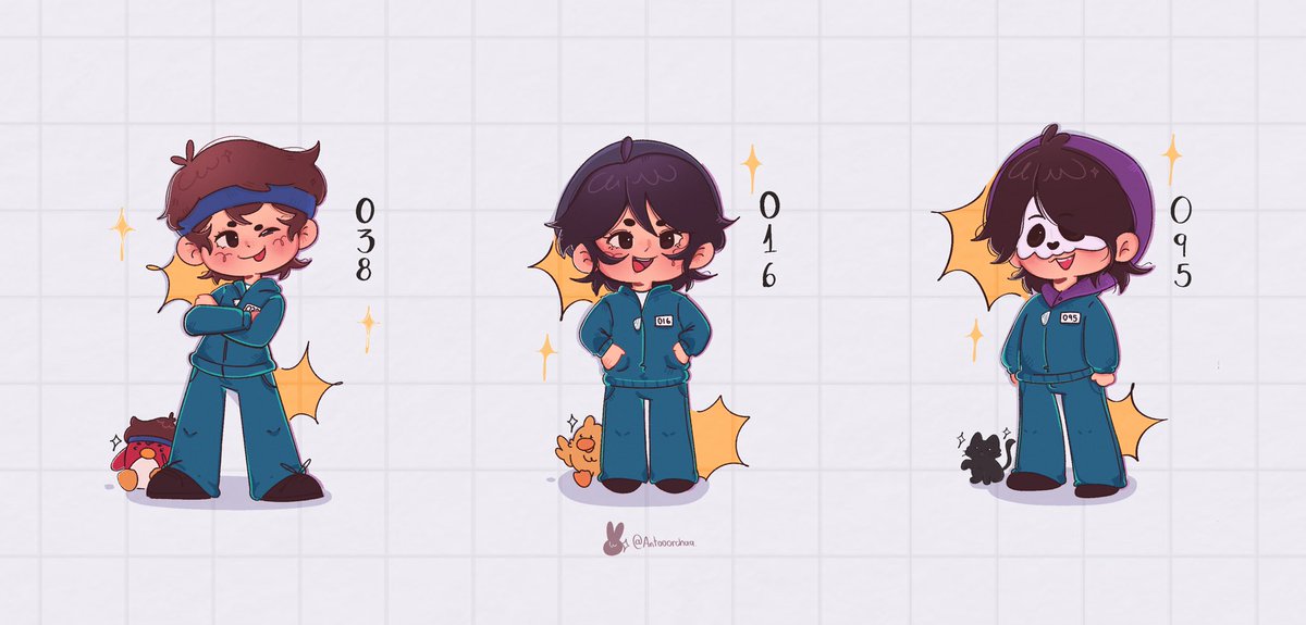 antooorchaa's tweet image. mis gallos 🐓 
(ojalá lleguen al último día xdd) 
#roierfanart #quackityfanart #missafanart #squidcraftgames