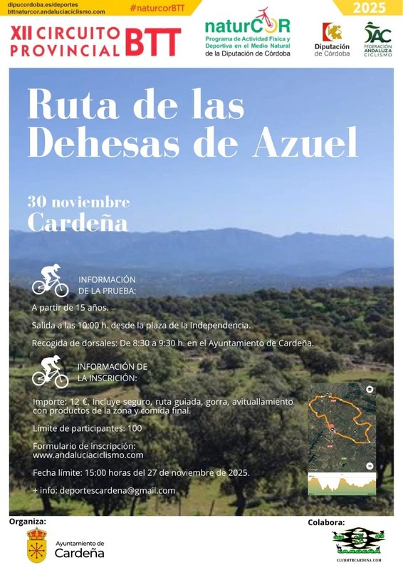 La ‘Ruta de las Dehesas de Azuel’ pondrá punto y final a #Naturcor 2025 - Montilla Abierta
montillabierta.es/la-ruta-de-las…