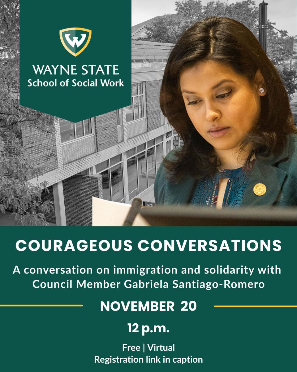 Register for our next Courageous Conversation this Thursday at 12 p.m. with City Council Member <a href="/gabysantiromero/">Gabriela Santiago-Romero</a> on immigration, solidarity and perseverance during the ongoing fight for justice. This is an event you don't want to miss! Register: bit.ly/49nhLnn