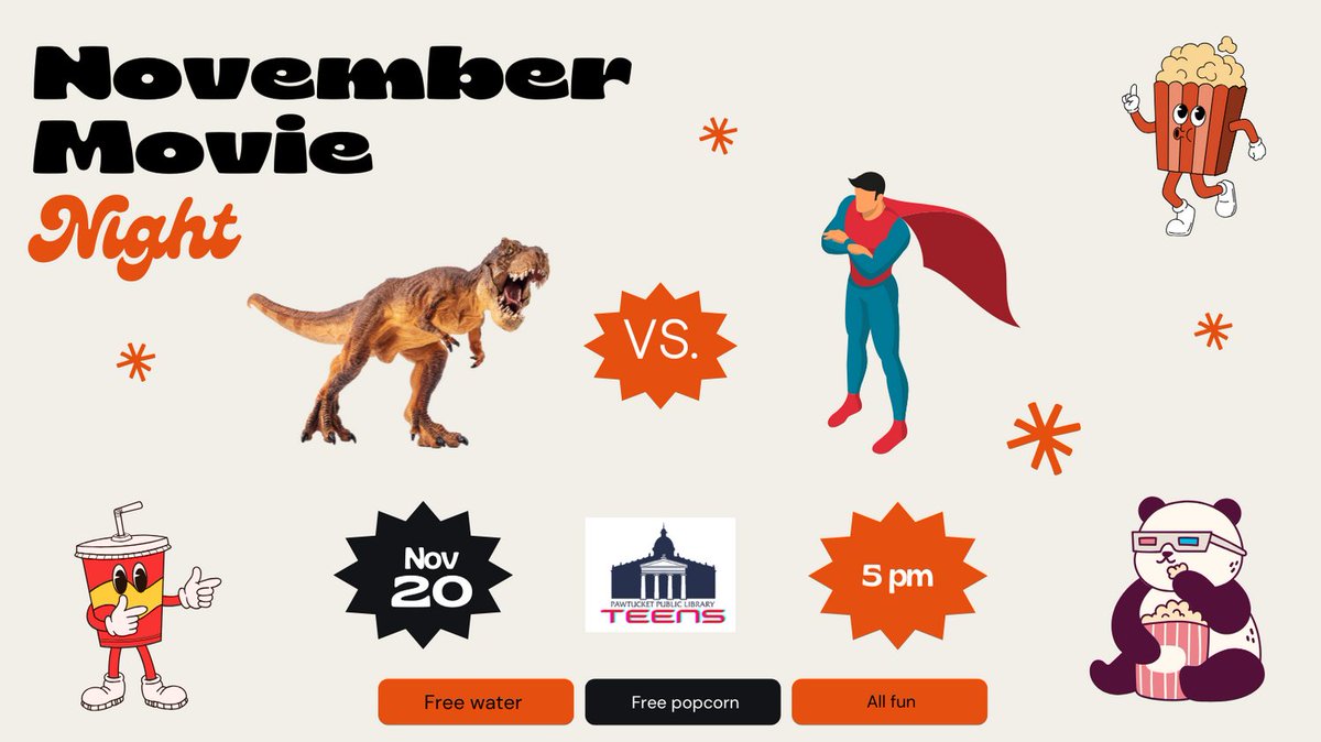 Teen Movie Night is tomorrow!