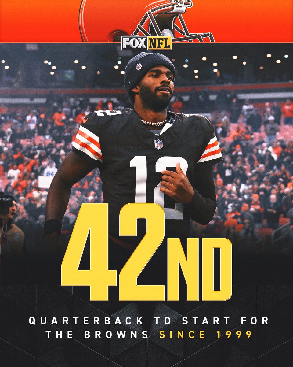 With his start on Sunday, Shedeur Sanders will become the 42nd quarterback to start for the #Browns since 1999 🤯