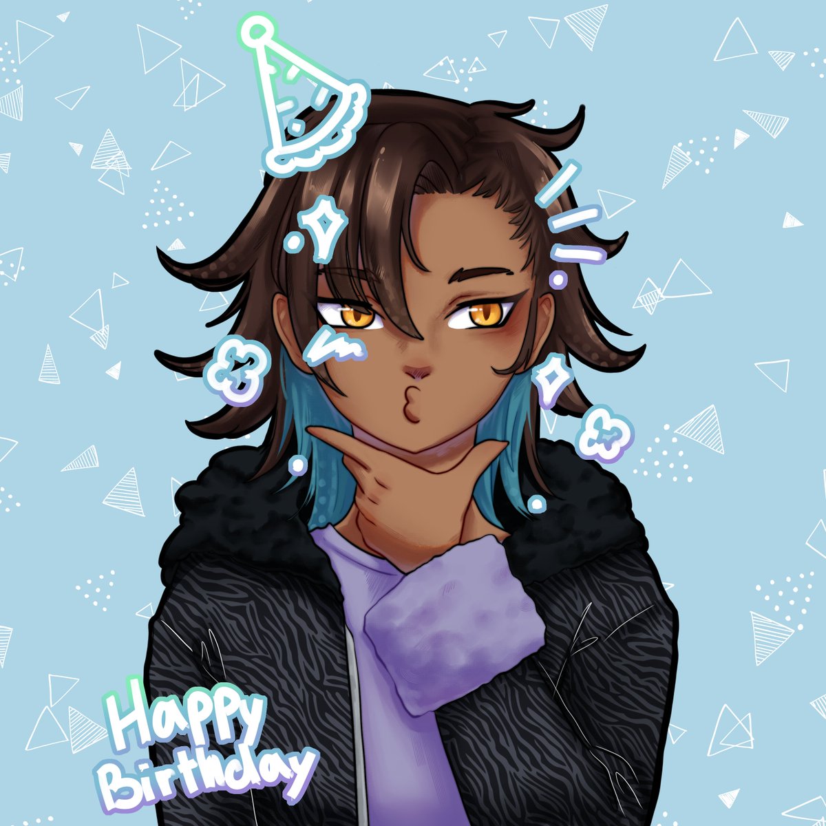 Time to catch up on all the delayed bday drawing I was planning to do 
Gift for Deondre 🫂