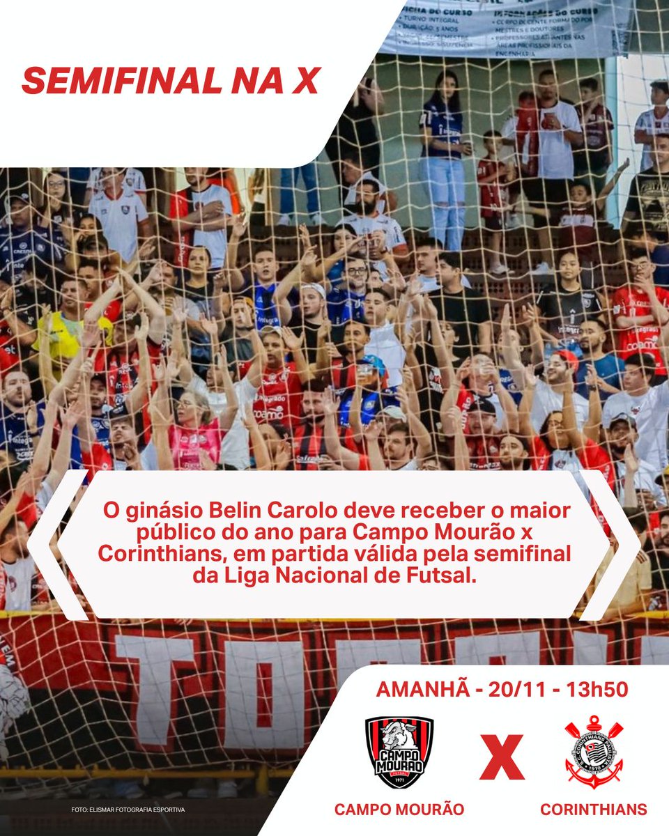 xsportsbrasil's tweet photo. PROMESSA DE CASA CHEIA!

Acerte na ❌!

#Xsports #futsal #corinthiansfutsal #CampoMouraoFutsal #Carneirao #LNF2025 https://t.co/sDjY8CS8Dz