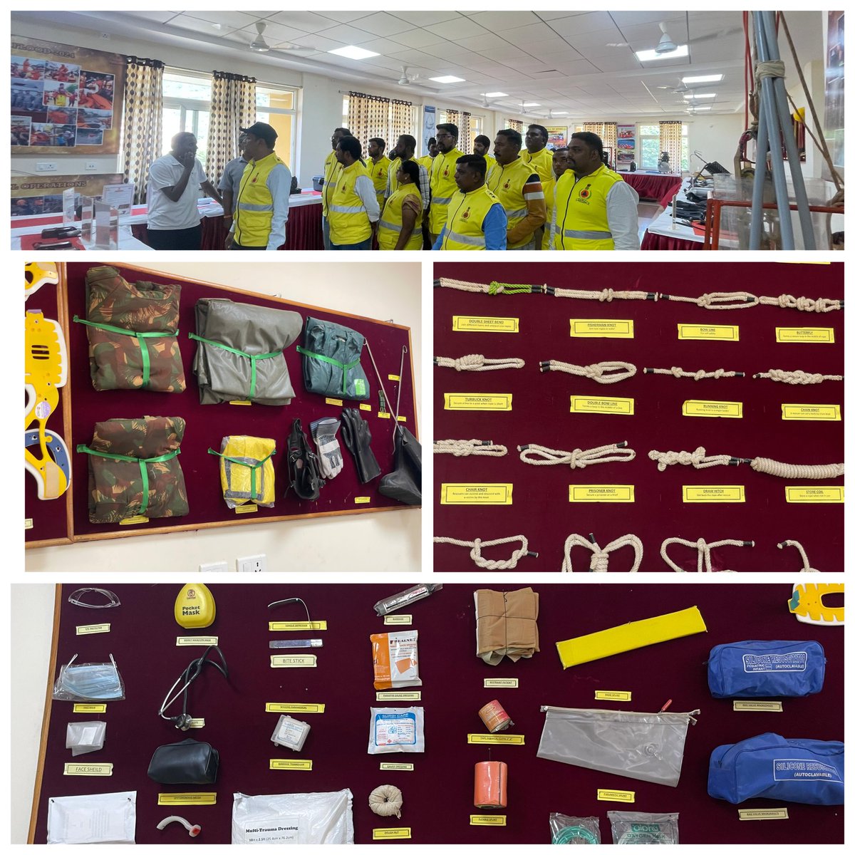 SCRCivilDefence's tweet image. SCR Civil Defence team visited 10th Battalion NDRF for an immersive gallery tour of cutting-edge rescue &amp;amp; CBRN equipment on 18th Nov. The hands-on experience boosted operational readiness and strengthened inter-agency coordination. @RailMinIndia @DGFSCDHG @SCRailwayIndia @10NDRF