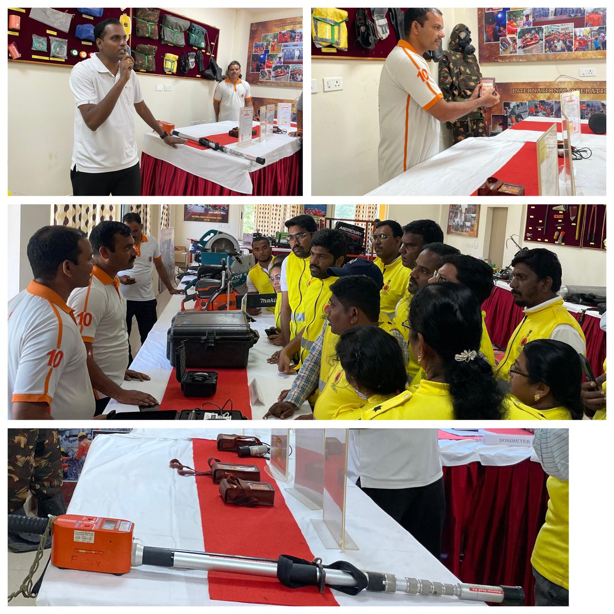 SCRCivilDefence's tweet image. SCR Civil Defence team visited 10th Battalion NDRF for an immersive gallery tour of cutting-edge rescue &amp;amp; CBRN equipment on 18th Nov. The hands-on experience boosted operational readiness and strengthened inter-agency coordination. @RailMinIndia @DGFSCDHG @SCRailwayIndia @10NDRF
