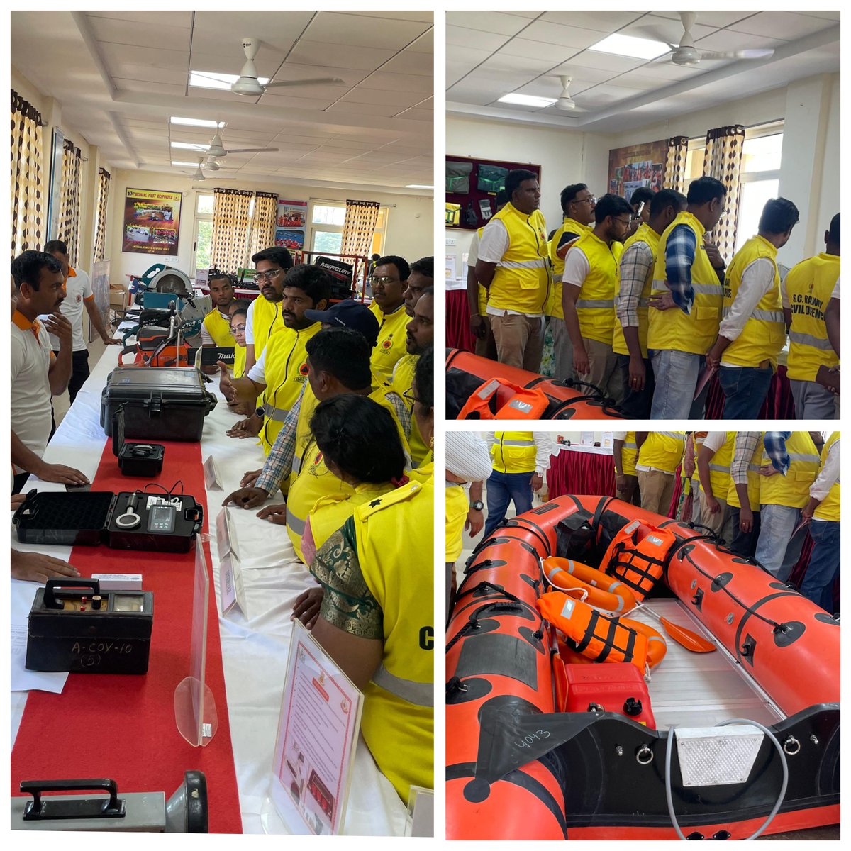 SCRCivilDefence's tweet image. SCR Civil Defence team visited 10th Battalion NDRF for an immersive gallery tour of cutting-edge rescue &amp;amp; CBRN equipment on 18th Nov. The hands-on experience boosted operational readiness and strengthened inter-agency coordination. @RailMinIndia @DGFSCDHG @SCRailwayIndia @10NDRF