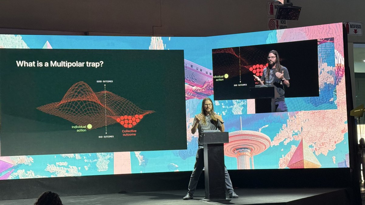juanbenet's tweet image. Great talk by @owocki on multipolar traps and using @ethereum to solve global coordination problems, and how @gitcoin 3,3 will evolve!