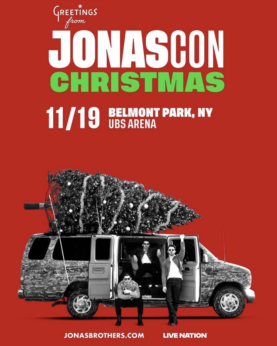jonasbrothers's tweet image. Holiday JonasCon kicks off today at 5:30pm ‼️ Entry is free for all show ticket holders @UBSArena