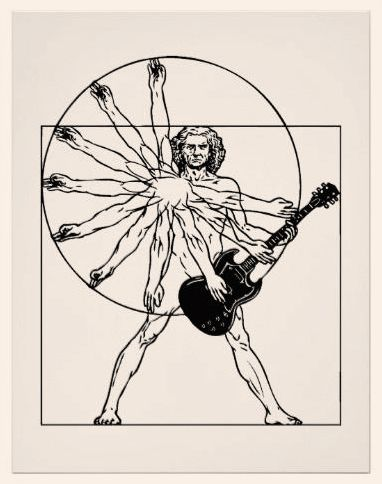 El hombre de la Gibson.