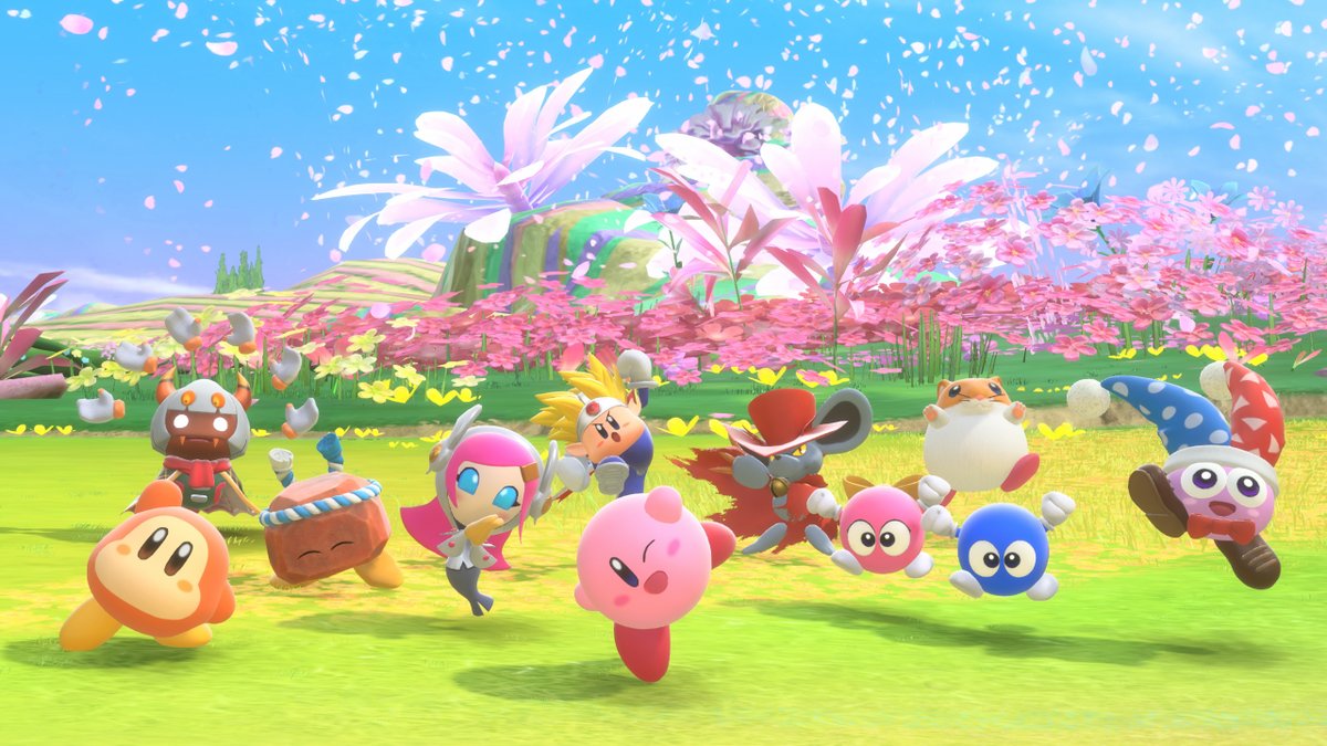 KirbyAirRiders's tweet image. #KirbyAirRiders launches today! We hope you&apos;ll pick up this fast-paced vehicle action game and enjoy mixing and matching Riders and machines in battle.