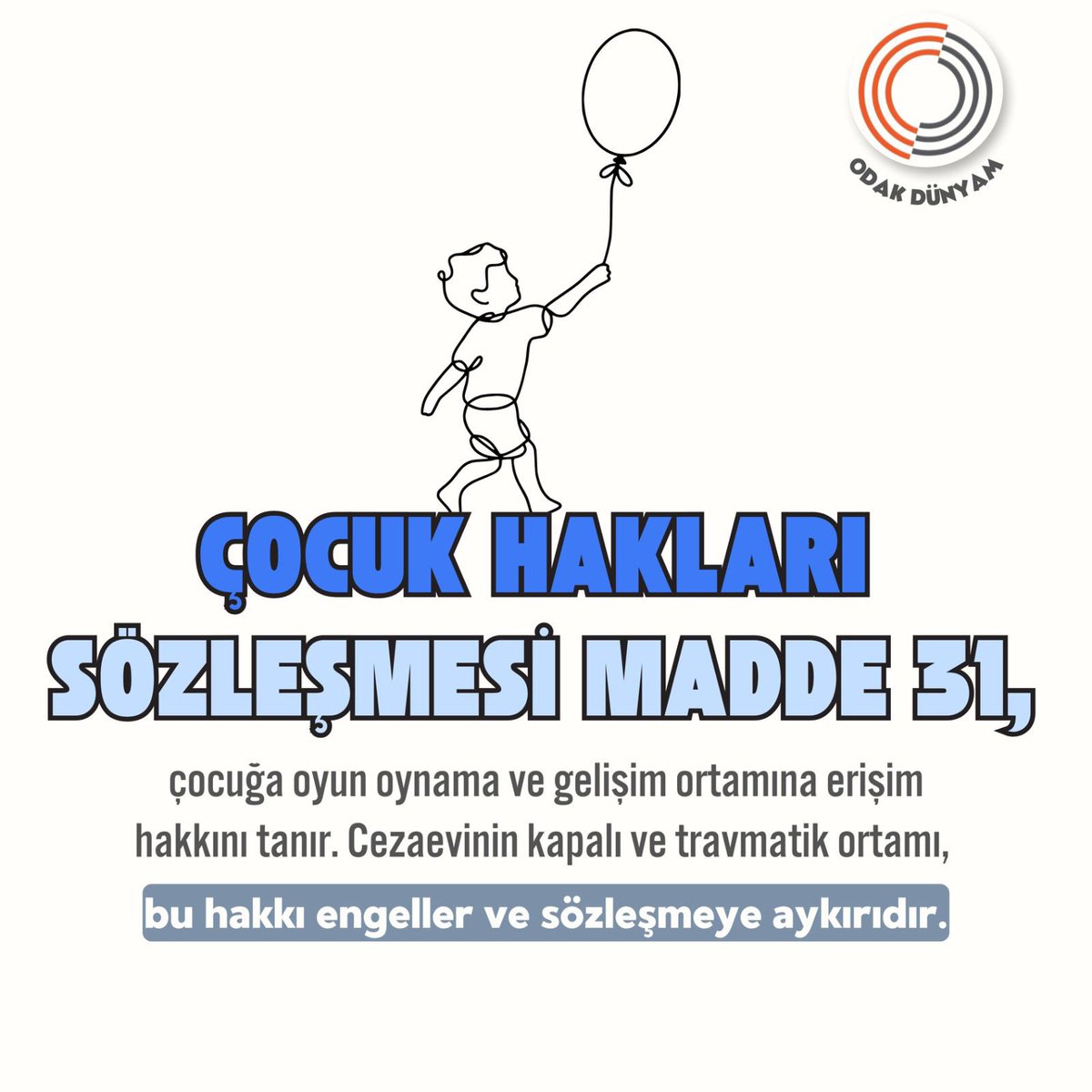 Yusufbatur68's tweet image. Her çocuk;
👶 Özgür bir ortamda büyüme,
🏡 Ailesiyle birlikte yaşama,
🧠 Fiziksel ve psikolojik bütünlüğünün korunması,
🎈 Oyun oynama ve güvenli gelişim hakkına sahiptir.

KoğuştakiÇocuk ÖzgürOlsun
LasstKind ImKnastFrei
