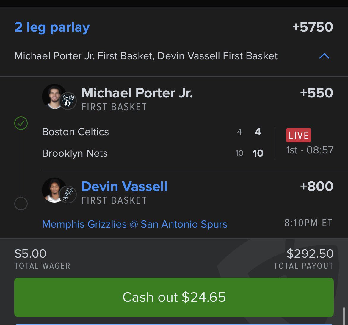 We almost hit 2 first basket parlays, follow for daily free locks

#gamblingtwitter #nba #fanduel #draftkings #underdog #mlb #nfl #nhl #ufc