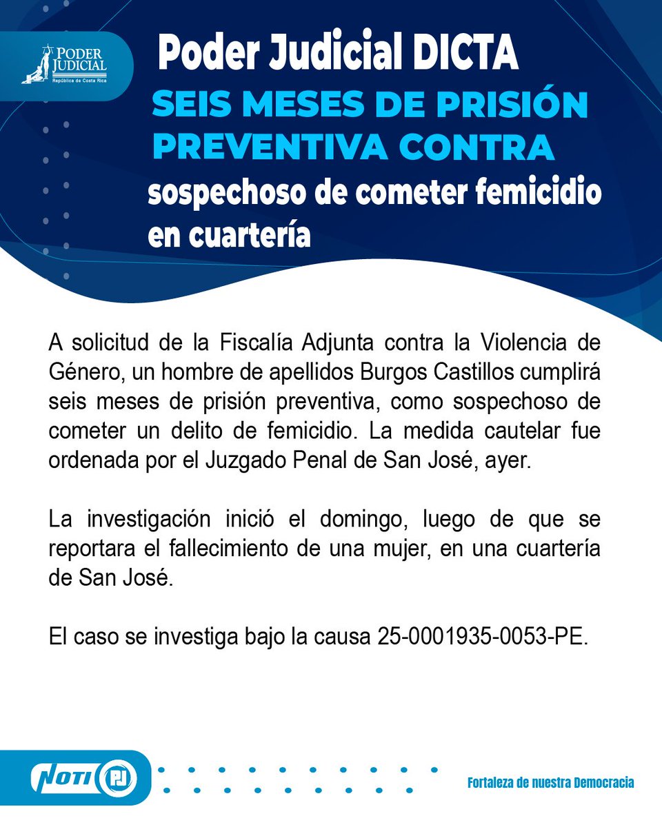 PoderJudicialCR's tweet image. #PJInforma