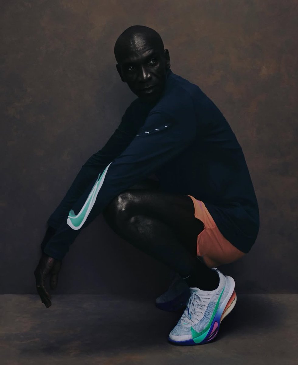 NoteSphere's tweet image. Eluid Kipchoge photographed in Kenya by Gabriel Moses for Nike (2025)
