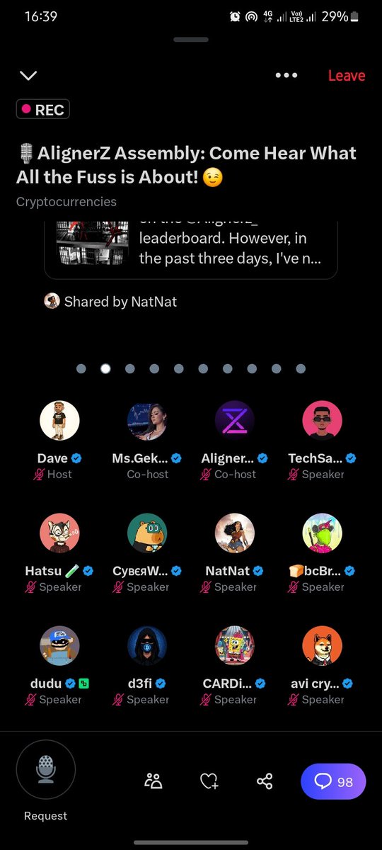 techsage06's tweet image. I attended Dave’s space today, and I swear today’s session reset my whole mindset.

First highlight?
Somebody came up and asked a question:
“Is AlignerZ actually helping smaller accounts grow? Because I’ve been posting and nothing is moving.”

He sounded frustrated, and honestly,…
