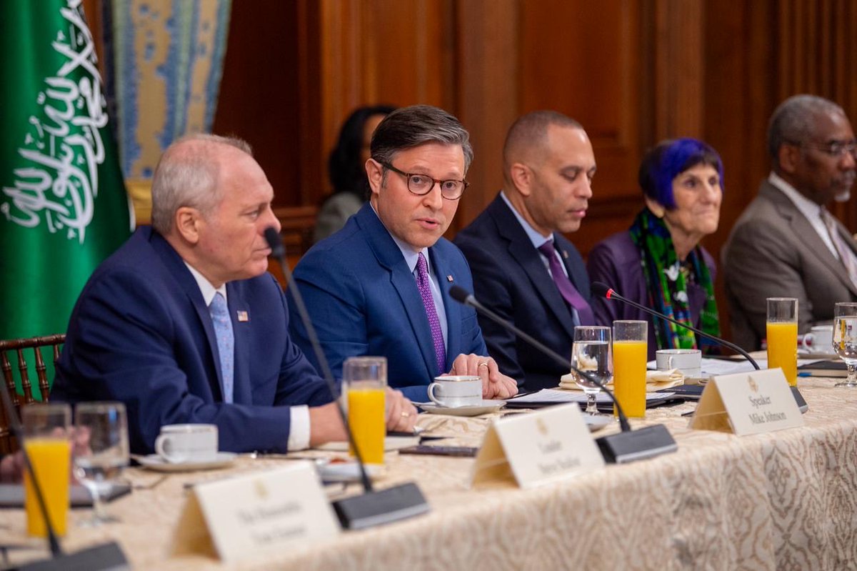HRH the Crown Prince visited the Capitol today and met with <a href="/SpeakerJohnson/">Speaker Mike Johnson</a>, and leaders from both parties. The 90 year partnership between the Kingdom and the US has been built on institutional strength, and sustained through ongoing collaboration across administrations.