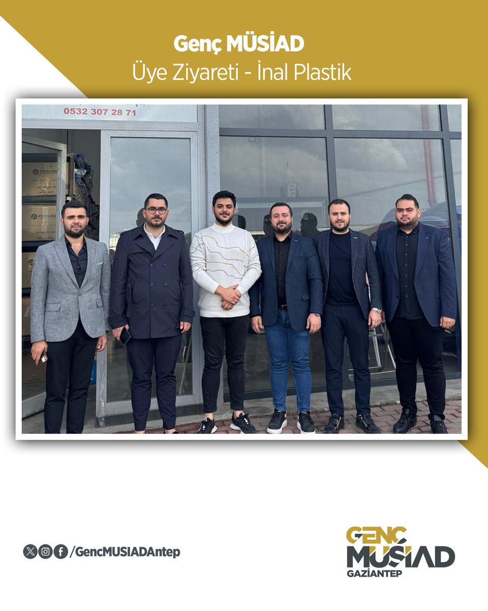Başkanımız Sn. Furkan Bozkurt ve yönetim kurulu üyelerimiz, üyemiz Sn. Abdurrahman İnal’ın iş yeri İnal Plastik’te ziyaret etti.

Ziyaret sırasında sektöründeki faaliyetler hakkında bilgi alındı.

Misafirperverliği için kendisine teşekkür ederiz. 

<a href="/MagsumU/">Mağsum Usta</a>
