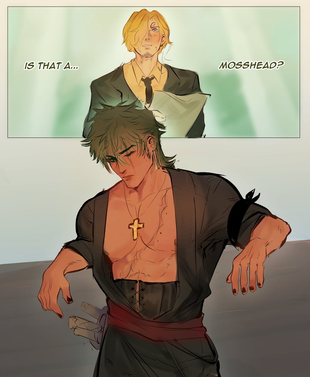 enchannw's tweet photo. two years with Mihawk turned him into goth

#zosan https://t.co/VURTNWVv6C