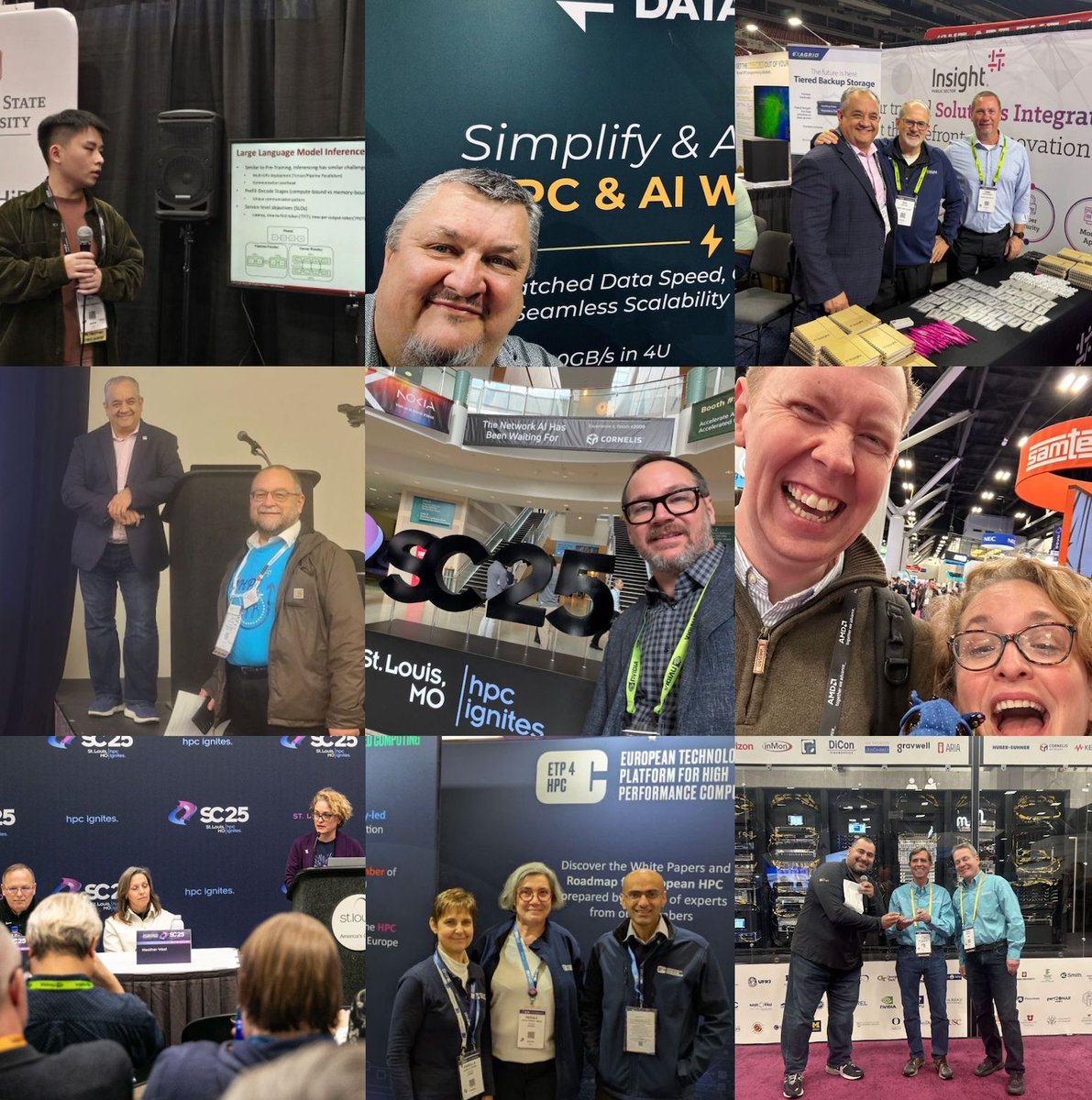 Supercomputing's tweet image. Check out some of our attendee candids from St. Louis!  We love the selfies and team photos.  If you want to be featured in our recaps be sure to tag us with #SC25 and/or #HPCignites!