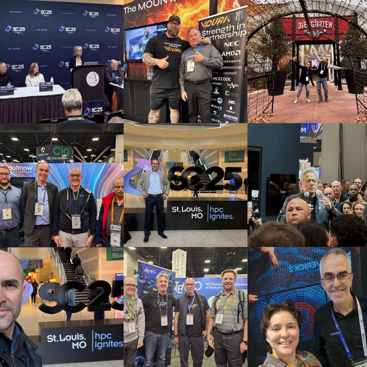 Supercomputing's tweet image. Check out some of our attendee candids from St. Louis!  We love the selfies and team photos.  If you want to be featured in our recaps be sure to tag us with #SC25 and/or #HPCignites!