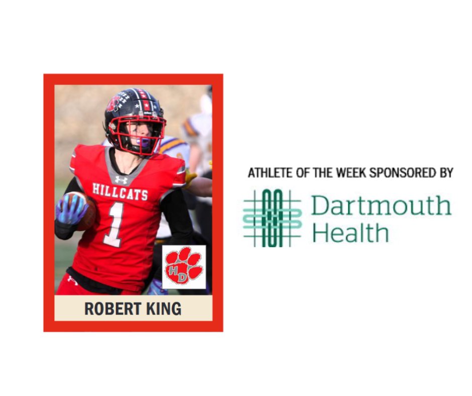 ConMonitorNews's tweet image. Athlete of the Week: Robert King’s stellar season propels Hillsboro-Deering to victory
ow.ly/tgF950Xu6CO

Sponsored by Dartmouth Health