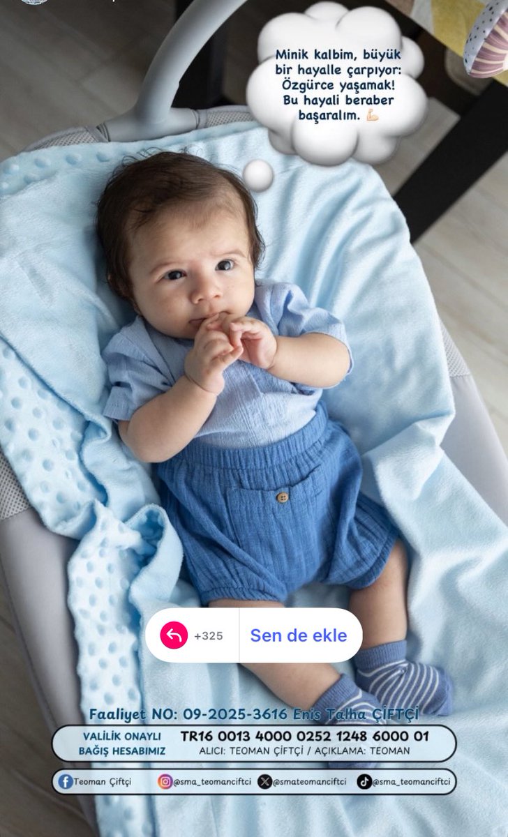 "O minicik bedenin gücüne destek ol! Teoman'ı yaşatalım
 #KarTanesiOl