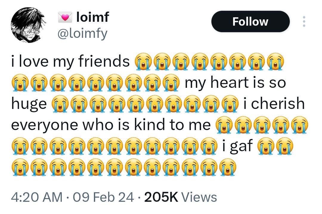 Justadumbartist's tweet image. Me when my moots🫶