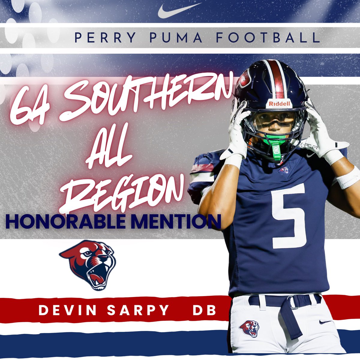 Honorable mention DB <a href="/Devin_Sarpy32/">Devin Sarpy/5’11/185/ DB #5</a>