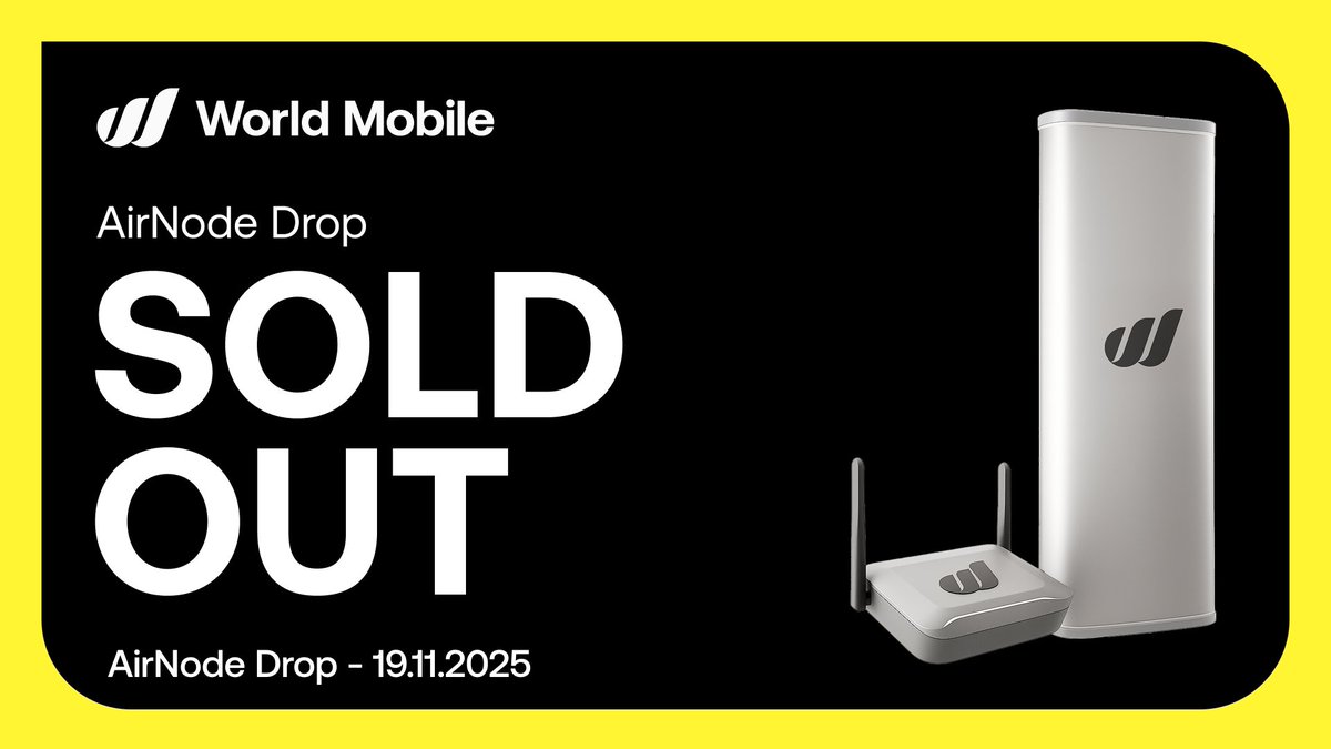 🚨 Another Drop. Another Sold Out

People don’t want to rent their connection, they want to own it.

Every drop proves the same thing: demand for community-owned infrastructure is only growing.

Next drop loading…

📡 worldmobile.io/airnodes