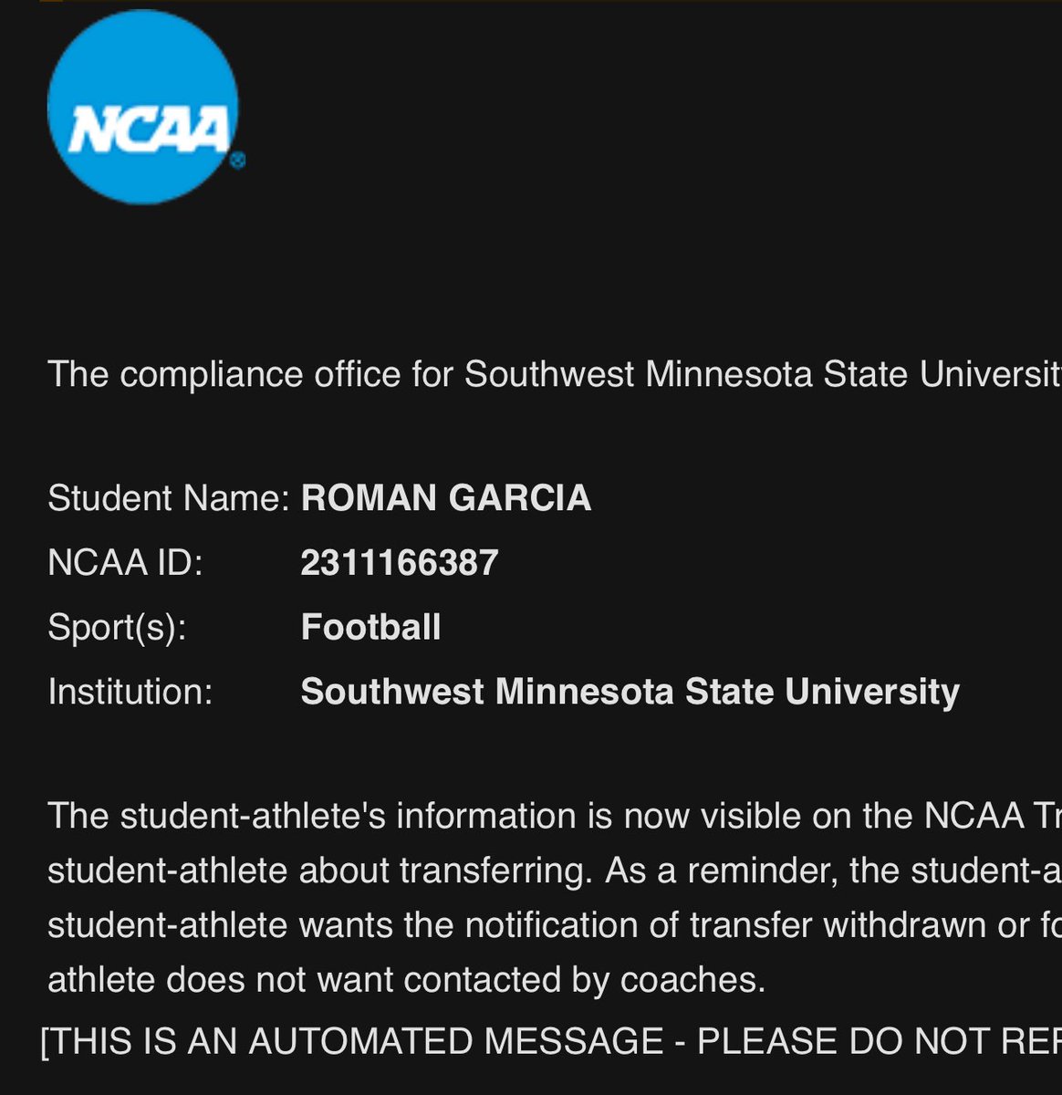 Officially in coaches get at me!! Film upon request.