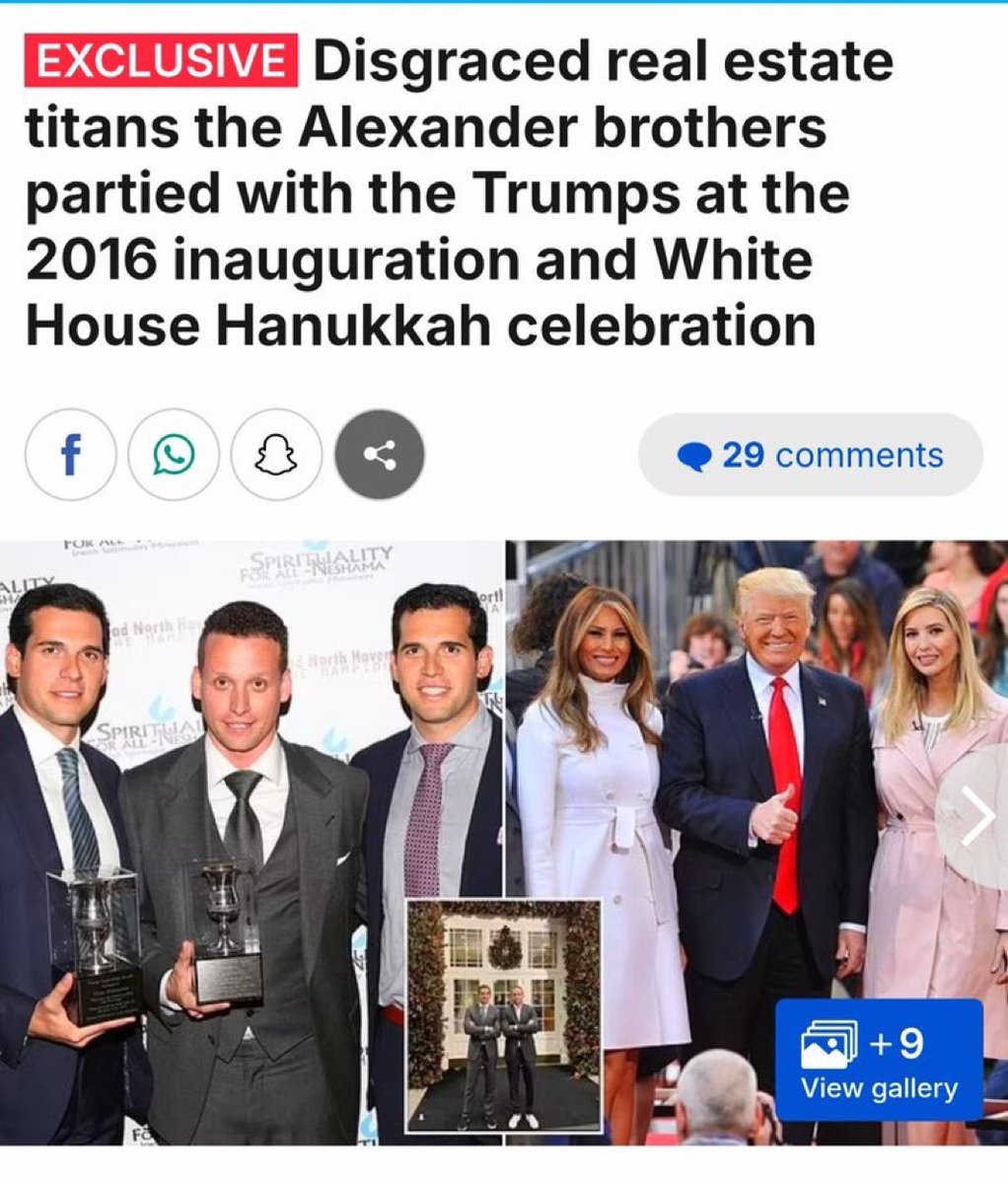 Truthtellerftm's tweet image. Will Trump be pardoning the Alexander brothers (yes they are), who are facing numerous sexual assault charges?

Oren, Tal &amp;amp; Alon are "big Trump supporters" who partied with Trump on election night &amp;amp; they’ve attended White House parties and Hanukkah celebrations. 

Some of their