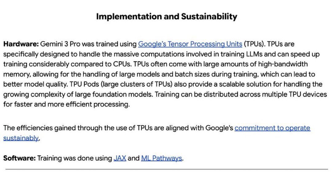 TheTranscript_'s tweet image. Alphabet: &quot;Gemini 3 Pro was trained using Google’s Tensor Processing Units (TPUs)&quot;  $GOOG $GOOGL