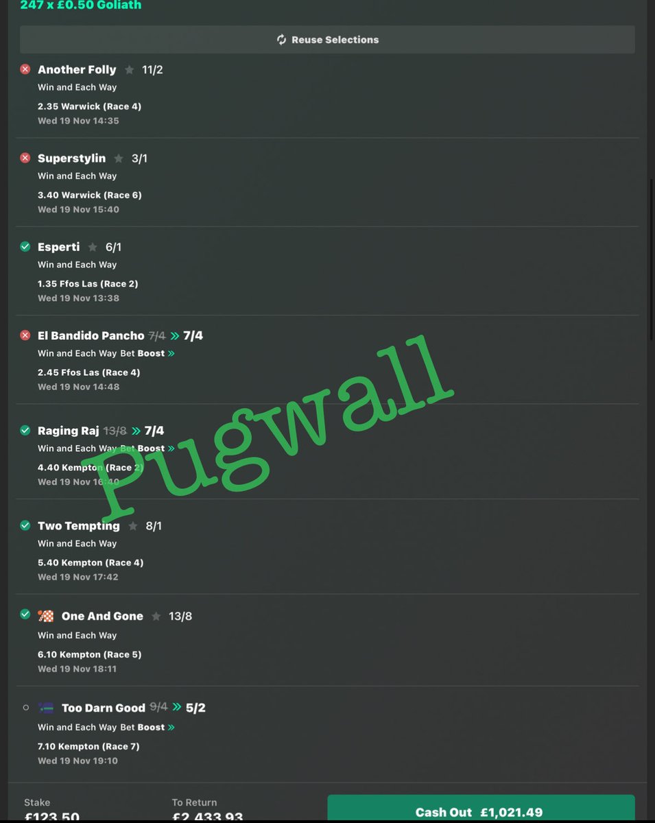 westbrom7777's tweet image. ONE TO GO!!!!!!! 

If our last selection wins and we make ANOTHER £3000 in a day! 

Then I’m giving anyone that retweets this ALL OF TOMORROWS PICKS 🔥🔥🔥