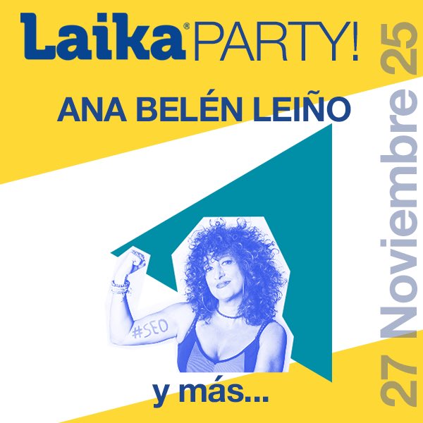 🟣Super panel de #MujeresEnSEO en el #LAIKAParty!

Debatiremos con estas expertas sobre ecommerce, SEO, IA y mucho más. 
Recuerda:

🗓️ 27 de noviembre. 19:00 h.
📍 Madrid – Evento gratuito previo registro.

Regístrate aquí: laikateam.com/l/laikaparty/ 

🤝 <a href="/SistrixES/">SISTRIX España</a> <a href="/eswordpresscom/">WordPress.com en Español</a>