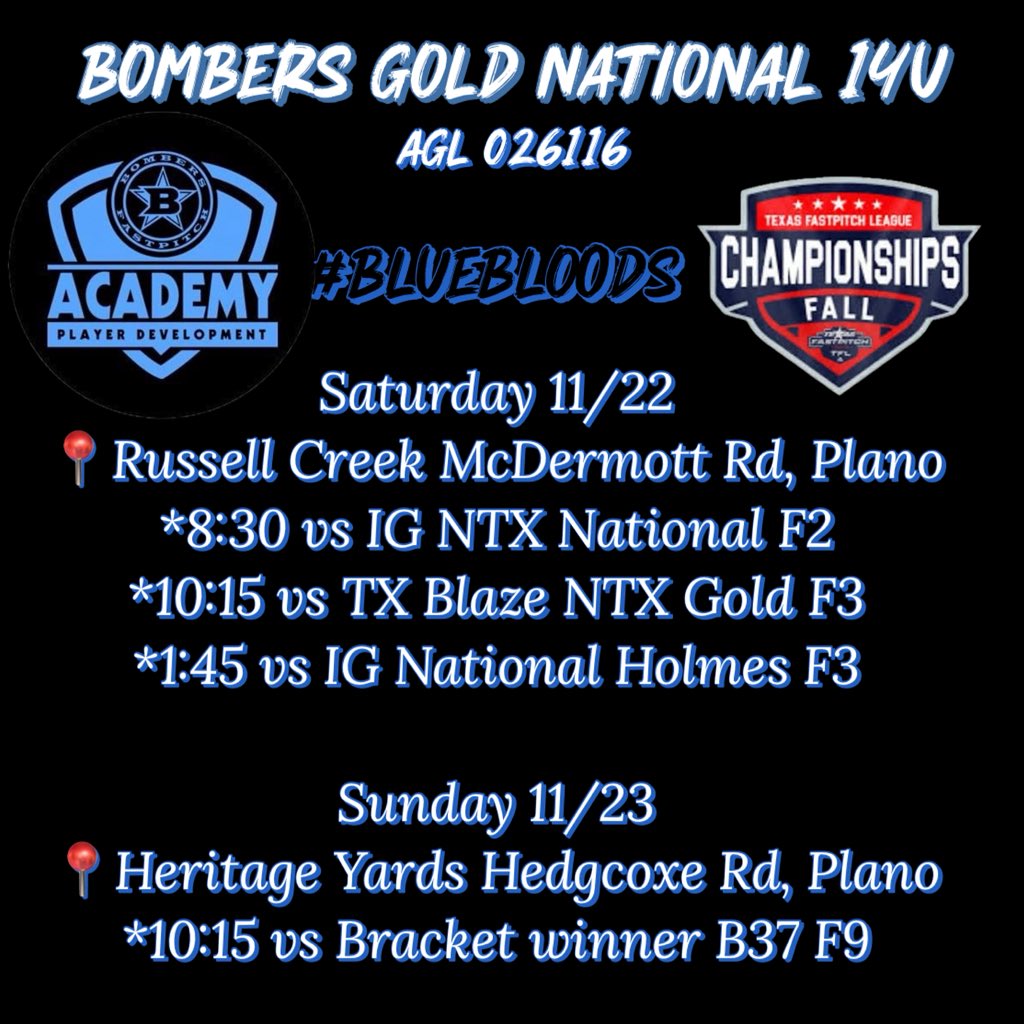 Our last event for 2025! Competing in the TFL Fall Championship this weekend in Plano.
🗣️LET’S GO! #bombernation