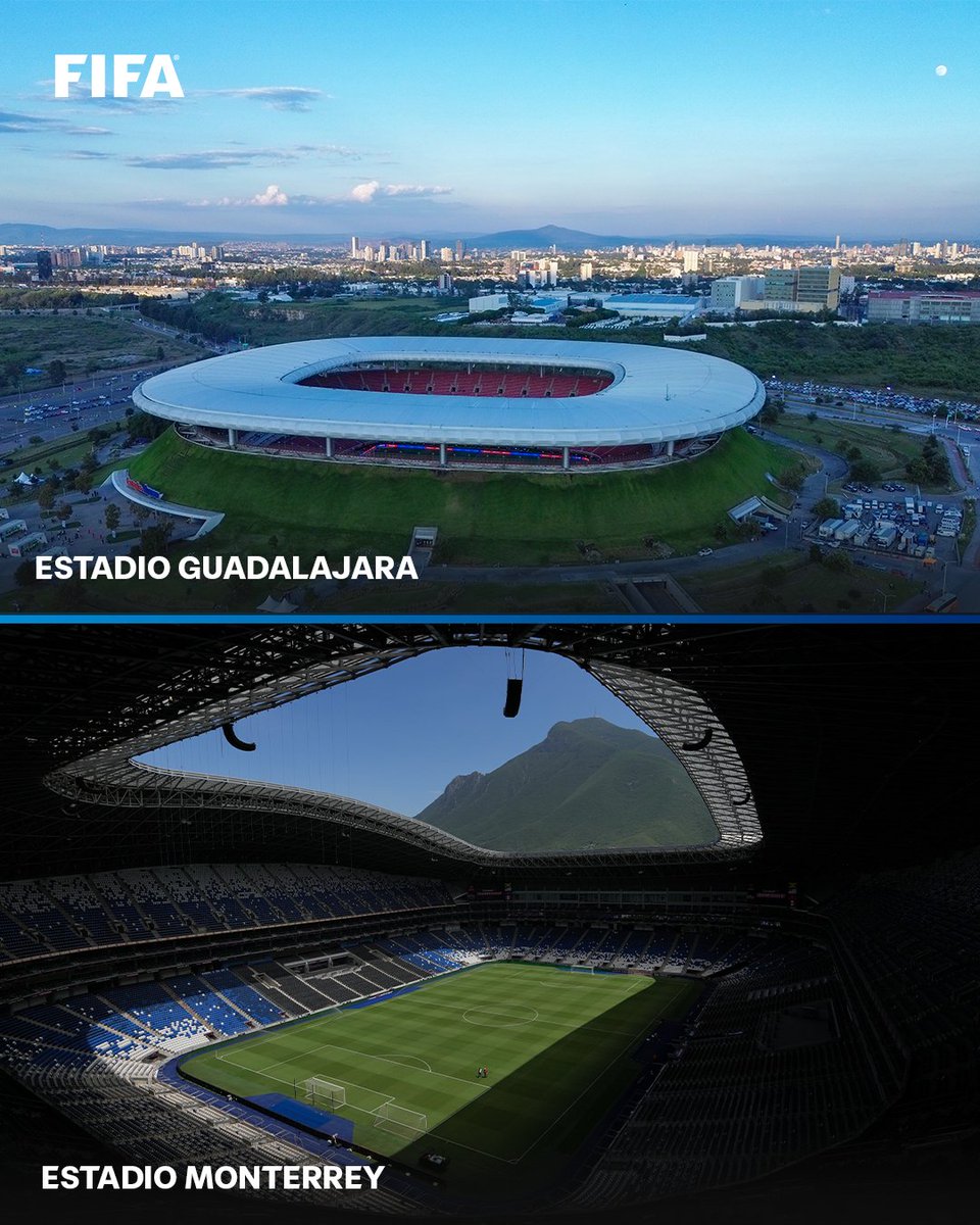 Two of the final <a href="/FIFAWorldCup/">FIFA World Cup</a> spots will be decided in Mexico! 🇲🇽

Estadio Guadalajara and Estadio Monterrey will host the FIFA World Cup 2026 Play-Off Tournament between 23 and 31 March 2026.
