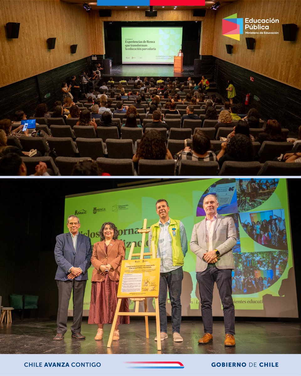 EduPublicaCL's tweet image. Participamos del seminario “Experiencias de Renca que Transforman la Educación Parvularia” 📝✅

En la instancia se relevaron las transformaciones que han contribuido a construir una identidad educativa propia y comprometida con el bienestar y desarrollo integral de niños y niñas