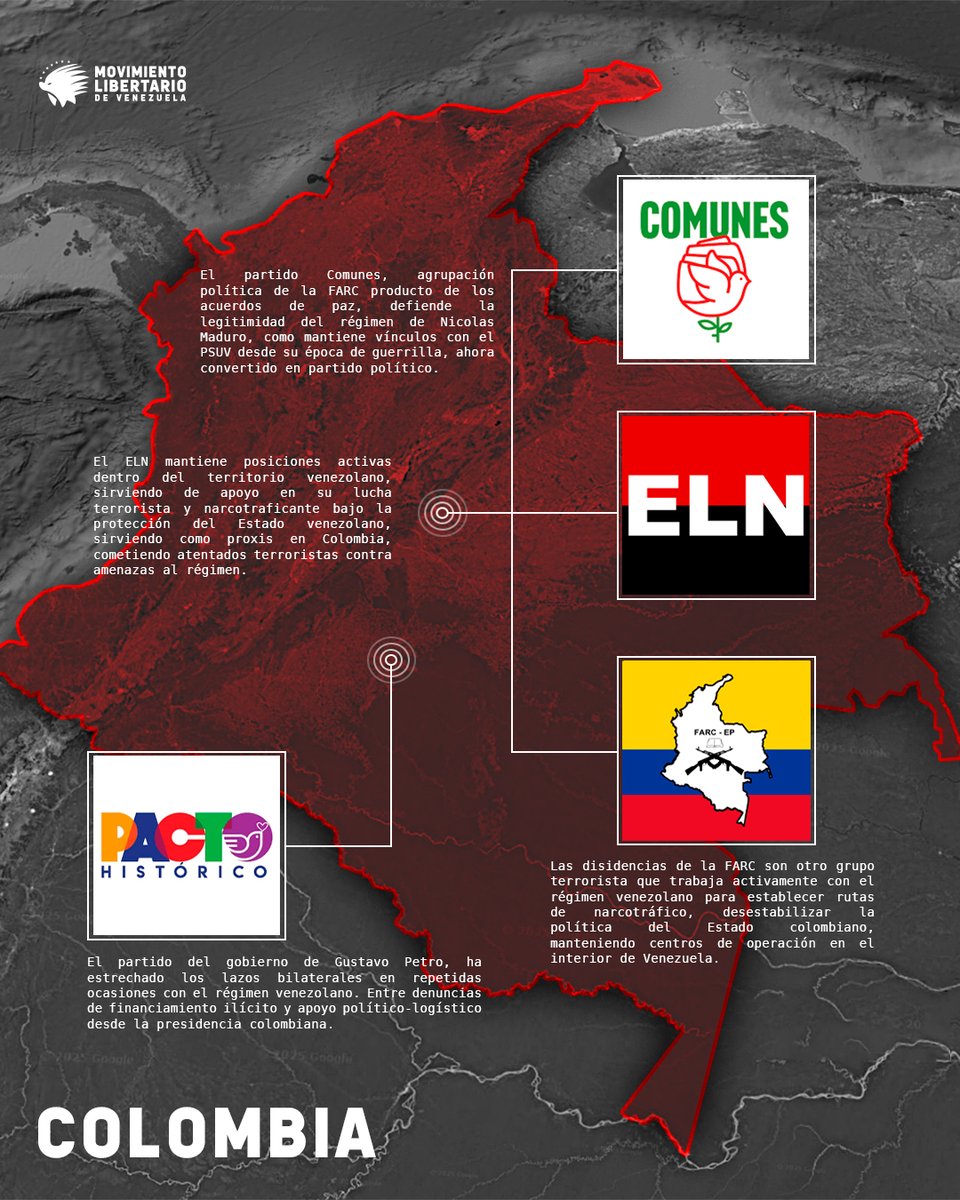 El chavismo en América Latina:

Desde la llegada del chavismo al poder con Hugo Chávez —y su continuidad bajo Nicolás Maduro—, el régimen ha proyectado su influencia mediante alianzas políticas y criminales en toda América Latina.

🎯 Su objetivo: desestabilizar gobiernos