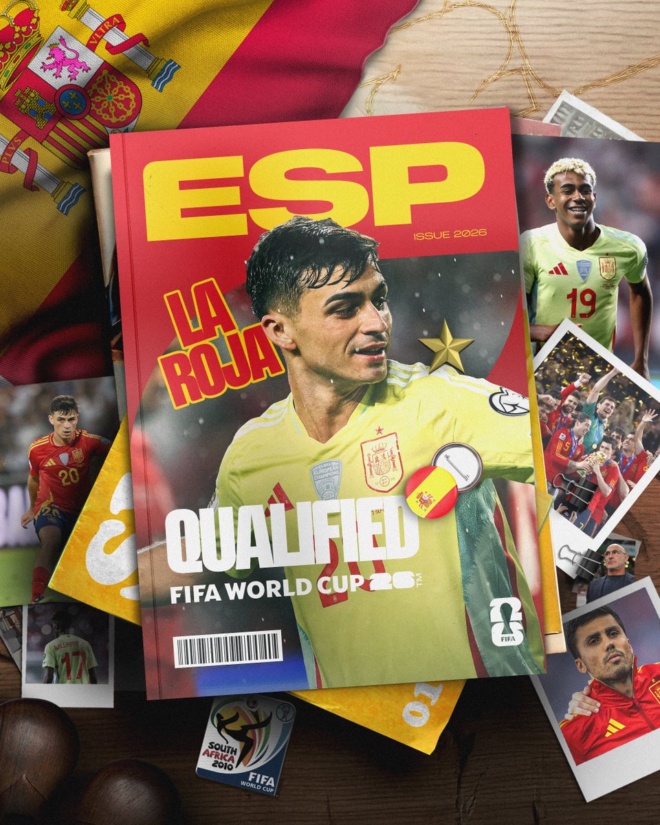 2010年王者・スペインが来年のW杯出場決定🇪🇸 再び世界の舞台へ