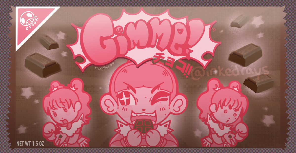 inkedrays's tweet image. gimme that chocolate… 
please (&amp;gt;؂ •́)ᕗ⊹ ࣪ ˖ 💝🍫🍫 #babymetal_fanart #gimmechocolate