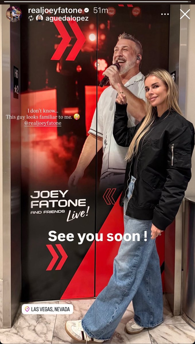 fatonethinker's tweet image. 🏎️ Joey is seemingly bringing “Fatone and Friends” to Las Vegas for the Grand Prix this weekend!