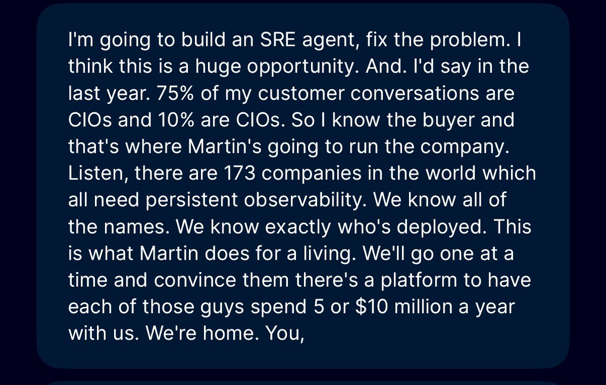 SoftwareWatcher's tweet image. adios Datadog DDOG?