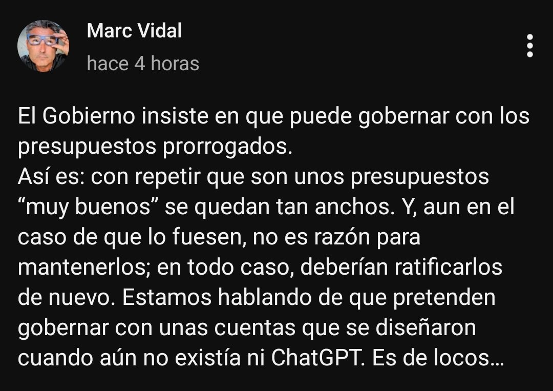ElDelLeon7's tweet image. ¡Cuidado con los influencers a los que seguís!

Hilo sobre los presupuestos 🧵

Al Gobierno se le puede criticar por mil cosas, pero criticarle por los presupuestos es no entender nada de economía ni politica.

Lo explicaré con pruebas 👇🏻:

#MarcVidal #Presupuestos #Economia