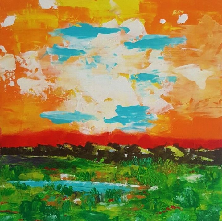 AngelaAlecArts's tweet image. Art of the Day! &quot;My Home Land&quot;. Buy at: ArtPal.com/angelika65?i=1…