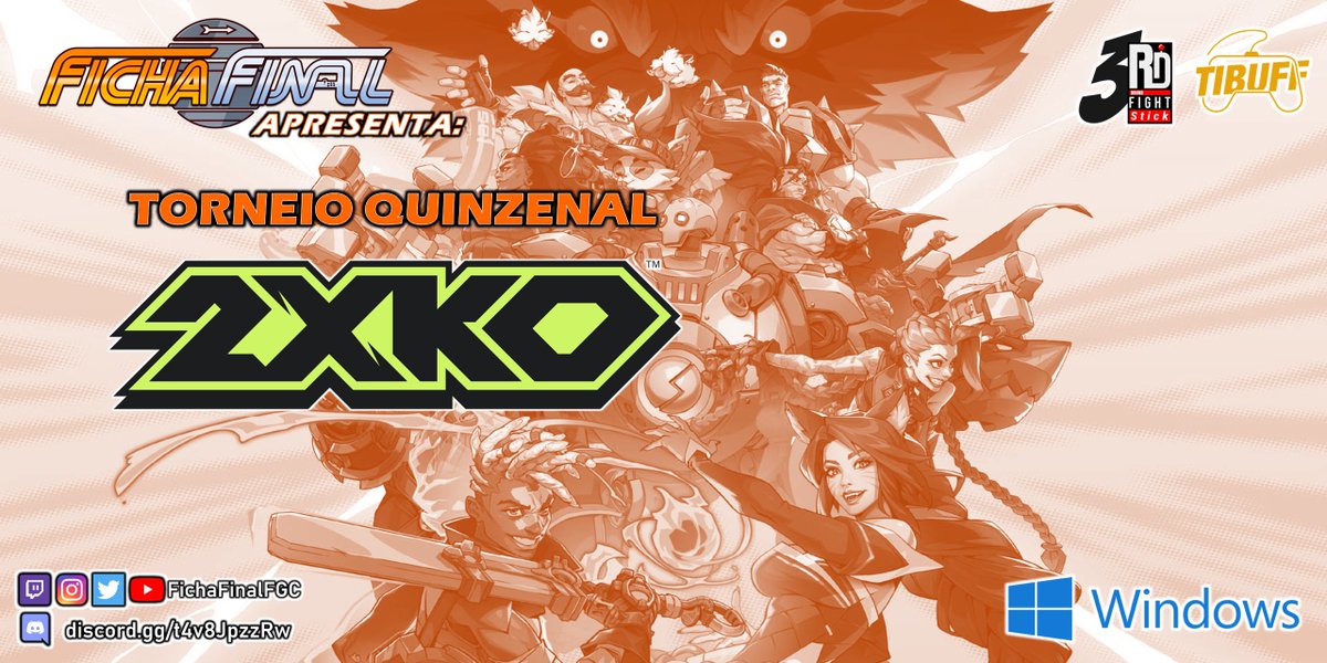 Bom dia, caros campeões!

Passando pra avisar que nosso quinzenal de 2XKO é HOJE às 19hs, e você pode colar como solo ou duo nesse evento!!

Inscreva-se: start.gg/tournament/fic…

Discord (OBRIGATÓRIO): discord.gg/t4v8JpzzRw